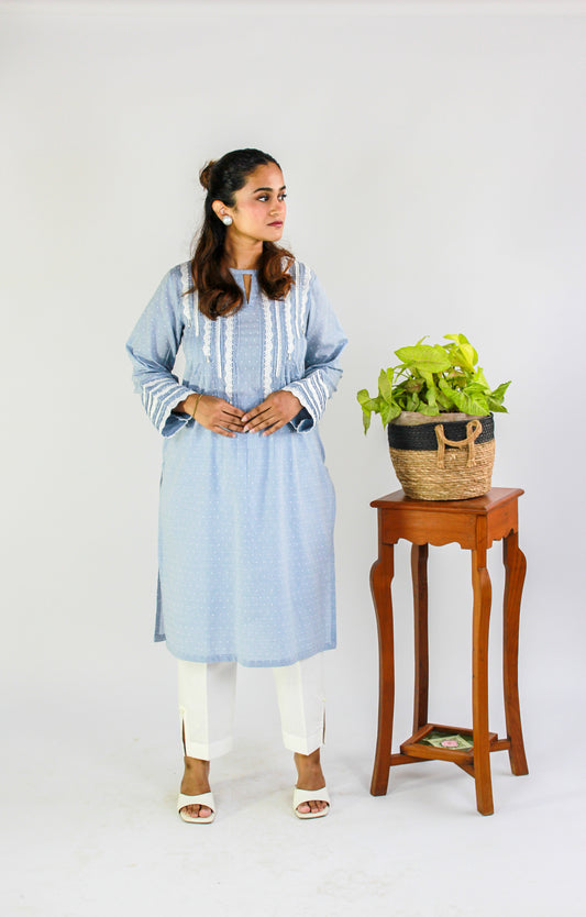 Lacing Kurta 1 Piece