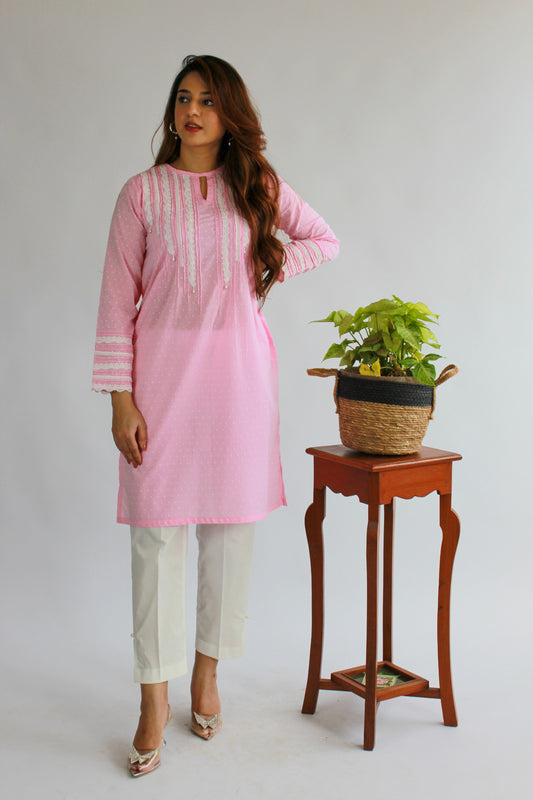 Lacing Kurta 1 Piece